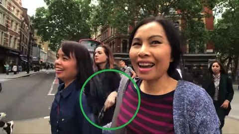 แก๊งโจรหน้าสวย ล้วงกระเป๋าสาวไทย กลางกรุงลอนดอน (คลิป)