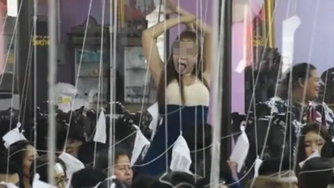 สุดขลัง พิธีเป่ายันต์เกราะเพชรวัดดัง ของขึ้น ร้องกันโหยหวน (คลิป)