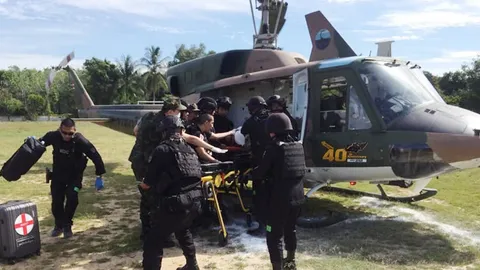 แพทย์โรงพยาบาล มอ.ตัดขา 2 ข้าง ทหารพรานนราธิวาส โดนระเบิดเจ็บสาหัส 