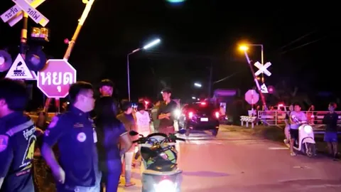 หนุ่มขอนแก่น “เมาขับ” ขี่จยย.ชนรถไฟ ติดตั้งเครื่องกั้นก็แล้ว