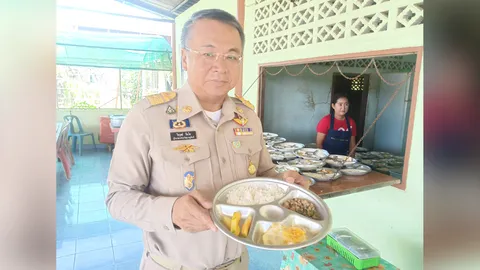 ผู้ว่าฯสุราษฎร์ ย่องสุ่มตรวจครัว ร.ร. เช็กอาหารกลางวันนักเรียน