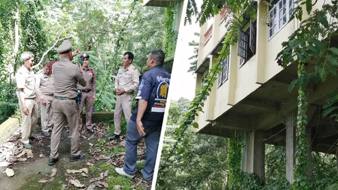 สาวใหญ่ดิ่งตึกวัดเขาสุกิม ลงเหวลึกร่างแหลกดับสยอง