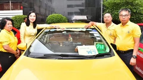 "มนัญญา" ปล่อยขบวนรถแท็กซี่ รับ-ส่งฟรี เฉลิมพระเกียรติ ทั่วกรุง