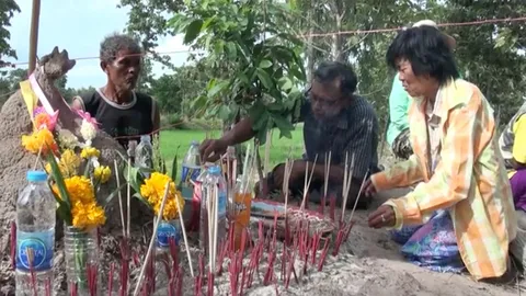 แห่ไหว้จอมปลวก คล้ายเศียรพญานาค คนตาดีได้เลขเด็ดเสี่ยงโชค