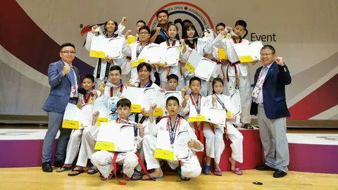 จอมเตะดาวรุ่งไทยกระหึ่ม กวาดทองในศึก "Chuncheon Korea open"