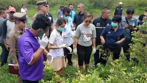 โหดฆ่าเปลือยสาวใหญ่วัย 51 หมกหญ้าอำพราง เค้นผัวหาเบาะแส (คลิป)