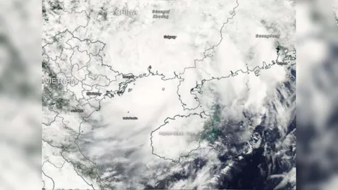 น่ากลัว นาซาเผยภาพดาวเทียม พายุโซนร้อน‘วิภา’ ก่อนขึ้นฝั่งเวียดนาม 