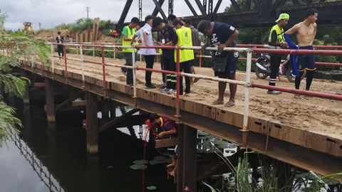 พบศพชายนิรนามใต้สะพานรถไฟรางคู่ ที่ประจวบคีรีขันธ์ คาดตายมาแล้ว 3 วัน