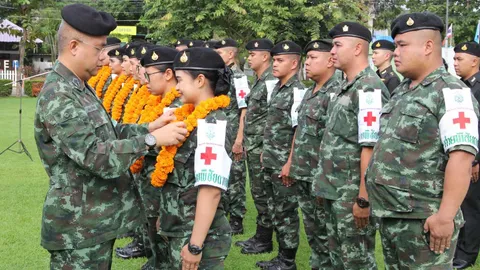 เตรียมความพร้อม ฝึกอบรมแพทย์ทหารตอบโต้ภัยพิบัติ รพ.ค่ายพิชัยดาบหัก
