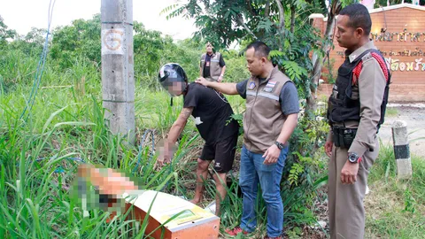 ตร.โป่งน้ำร้อน จับโจ๋โหดผลัก "บุญเติม" ล้มเอาขวานจามยับก่อนชิงเงิน