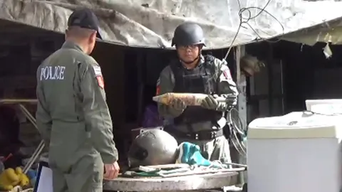 ระทึก พบกระสุนปืน ค.ขนาด 81 มม. ทิ้งอยู่ในบ้านเช่าแถวห้วยขวาง