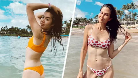 แซ่บทั้งแม่และลูก จีน่า-เจด้า อวดหุ่นเพรียวในชุดว่ายน้ำบิกินี