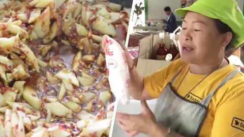 บุกร้าน "ส้มตำยายเพลิง" ทำครกใหญ่ ใส่ผงชูรสเยอะเพราะตำทีเดียว 50 ถุง (คลิป)