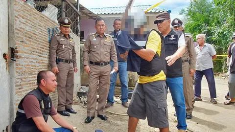 ฉุนเพื่อนเมา ลามด่าบุพการี คว้าเสียมตีดับ ถูกรวบคาบ้านเกิด หิ้วทำแผน 