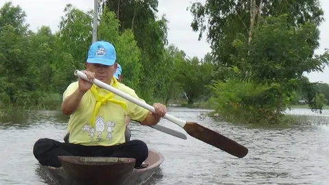 ผู้ว่าฯ กาฬสินธุ์ ช่วยชาวบ้านโดนน้ำท่วม น้ำชีเริ่มลดแล้วเหลือเฝ้าระวัง (คลิป)