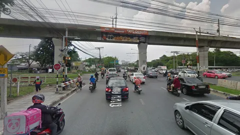 ปิดเบี่ยงศรีนครินทร์ สถานีรถไฟหัวหมาก