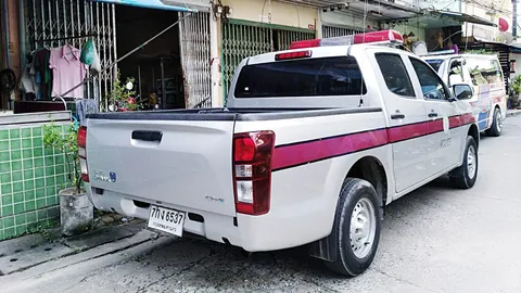 เสี่ยรถหัวลากเครียดปัญหาธุรกิจ ชักปืนยิงตัวตายคาบ้านย่านสุขสวัสดิ์ 26