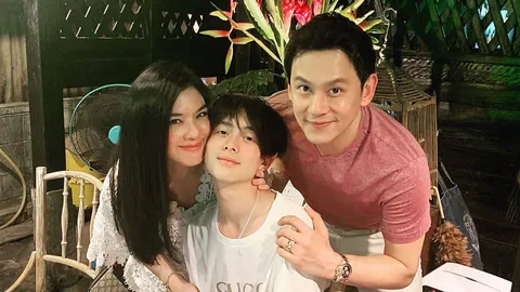 นานๆ จะเห็นที ฟลุค เกริกพล โพสต์ภาพครอบครัวกับ โบ-น้องอชิ