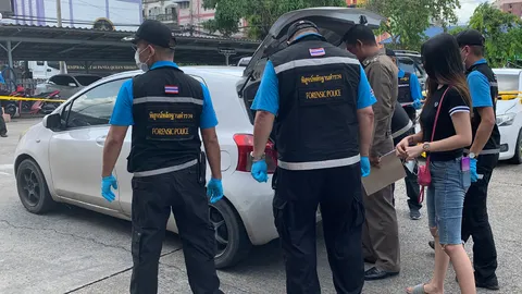 2 พริตตี้สาวให้ปากคำ ตร.บางใหญ่ ปมถูกคนร้ายขับกระบะไล่ยิงใส่หลายนัด