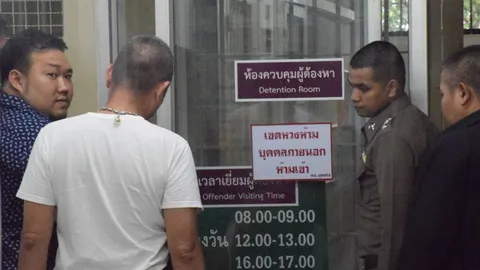 แก๊งบ้านบางบัวทอง คอตกเข้าห้องคุม ตร.เตรียมนำฝากขังศาลพรุ่งนี้
