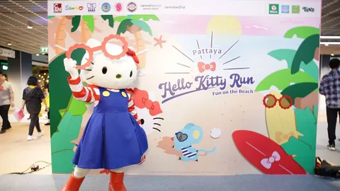 วิ่งรอบโลก ปั่นทั่วไทย : Hello Kitty Run 16 พ.ย. ชายหาดพัทยา ชลบุรี