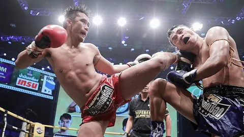 โดนนับทั้งคู่ "เพชรพิชัย" ชนะคะแนน "เพชรทรายมูล" คว้าแชมป์มวยไทยตัดเชือก