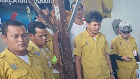 ตีไก่แพ้ แค้นยิงเซียน คาบ่อน (คลิป)