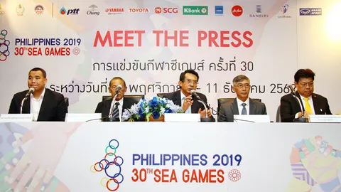 7 สมาคมฯ ตบเท้าร่วมแถลงมีต เดอะ เพรส ซีเกมส์ครั้งที่ 2