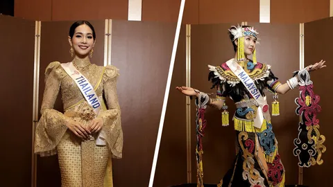 ตะลึงเลย นางงามปัง สวยเป๊ะในชุดประจำชาติ 