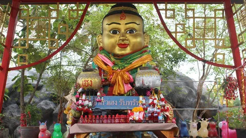 โชคดีแล้ว ป้ารีบแก้บน "กุมารเจ้าสัวเฮง" หลังถูก 79 เลขท้าย 2 ตัว 20 ใบ