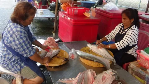 ของดีตลาดอ่างทอง เนื้อปลากรายขูดพี่สมคิด สดใหม่ทุกวันขายมานานกว่า 20 ปี (คลิป)