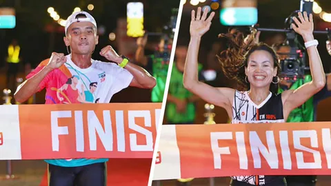 "จอมเก๋าทีมชาติไทย" ควง "ณัฐยาน์" คว้าแชมป์ "ไทยเฮลท์ เดย์ รัน 2019" 