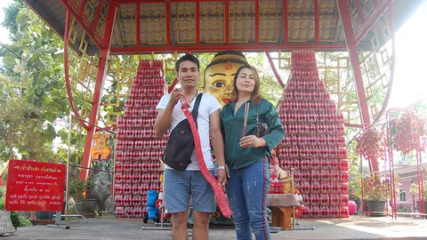 ล่ามภาษาจีนแก้บน กุมารเจ้าสัวเฮง หลังโชคดีถูกเลขท้าย หวังงวดนี้จะถูกอีก