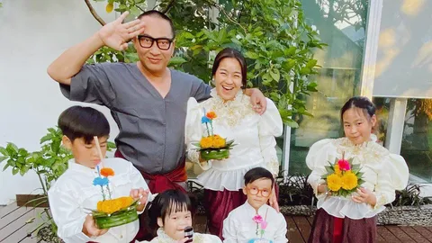 ชมความน่ารัก ดารากับลูกๆ ใส่ชุดไทยต้อนรับเทศกาลลอยกระทง 2562