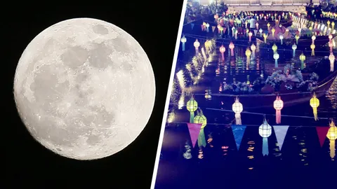 ประมวลภาพวันลอยกระทง ประจำปี 2562 ยามค่ำคืนของกรุงเทพฯ 