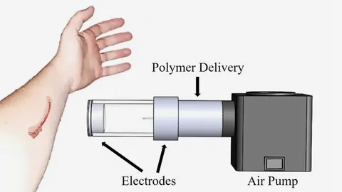 นักวิทยาศาสตร์พัฒนาผ้าพันแผลแบบฉีดพ่น