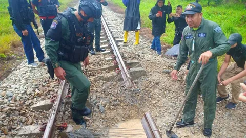 กอ.รมน.ภาค 4 ยันระเบิดรางรถไฟที่สุไหงปาดี ซ่อมเสร็จ-เดินรถปกติวันนี้