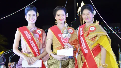 "น้องจ๋า" นศ.สาว 19 ปี มรภ.โคราช สวยโดนใจคว้า "เทพีหลานสาวพ่อขุนทด"