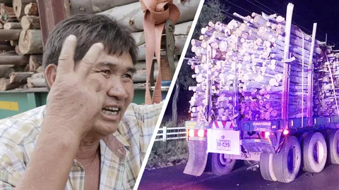 เก๋งเสยท้ายรถขนไม้ยูคาฯ หนุ่ม 26 ดับ โชเฟอร์บอก ปีนี้โดนชน 2 รอบแล้ว