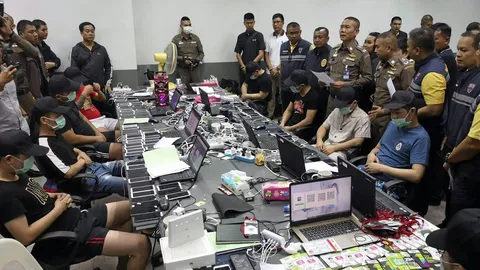 ตม.บุกจับแก๊งมังกร เช่าตึกดัง โทรตุ๋นจีน ลวงลงทุนเงินดิจิทัล