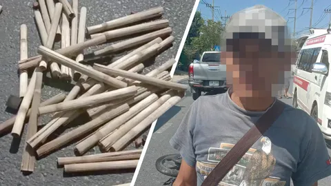 วันหยุดสุดขีด กระบะเมาขับ ชน จยย.คนขายข้าวหลามดับ แอลกอฮอล์ 410