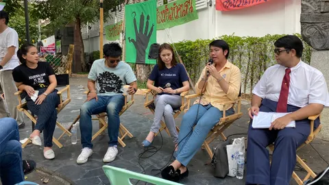 ส.ว.หัวร้อน-ต้อนตำรวจสกัด จัดวิ่งไล่ลุง ทีมงานยันไม่มีล้ม