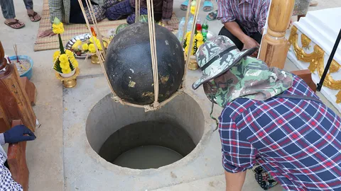 มีน้ำผุดที่หลุมฝังลูกนิมิต 4 และ 8 ชาวบ้านเชื่อเป็นมงคลนำประพรมร่างกาย