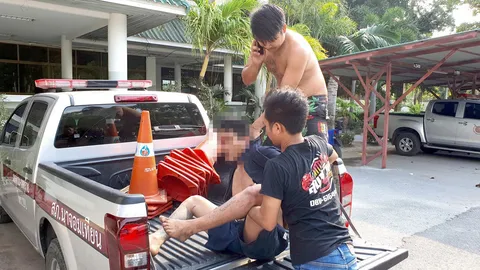 ตร.นาจอมเทียนจับหนุ่มเสพไอซ์จนหลอน กลัวคนตามฆ่า คว้าอีโต้ไล่ฟันชาวบ้าน