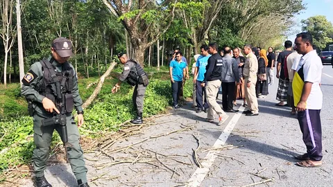 เศร้าครูสาวปัตตานีท้อง2เดือน โดนกิ่งไม้ตกใส่ขณะขี่ จยย.เสียชีวิตคาที่