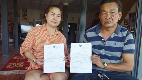 2 ผัวเมีย งง ลมแทบจับ ถูกยึดที่นาราคานับล้าน ชื่อเหมือนกันทำยึดผิดคน  