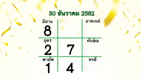 คอหวยยิ้มหวาน "เลขเด็ด" ตารางไทยรัฐ ให้โชคเต็มๆ ถูก 2 ตัวตรง