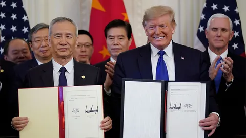 มะกัน-จีนลงนามเฟส 1 ยังคงภาษีถกต่อเฟส 2