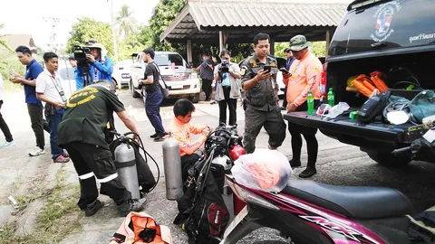 กู้ภัยดำน้ำหาศพในบ่อบ้าน "ไอซ์หีบเหล็ก" เสียวเจอปลาปิศาจดุว่ายไล่งับ