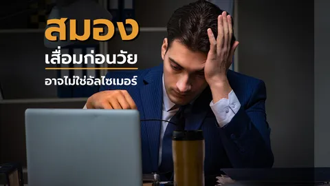 ความจำแย่ลงอาจไม่ใช่อัลไซเมอร์ แต่เป็นสัญญาณเตือนสมองเสื่อมก่อนวัยจากเส้นเลือดในสมองตีบ